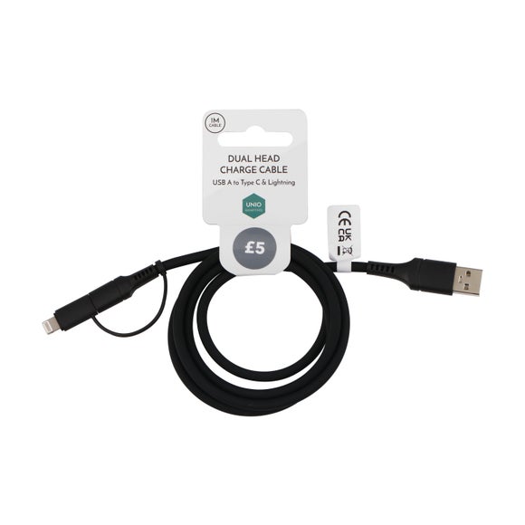 View Dual Head Charge Cable View Dual Head Charge Cable