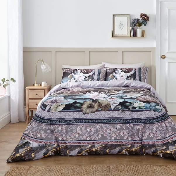 Kyoto Collection Orielle 100% Cotton Reversible Duvet and Pillowcase Set image 1 of 3