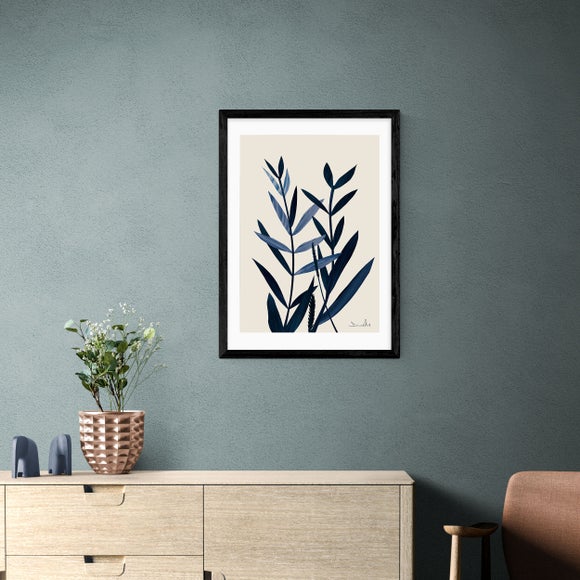 East End Prints Blue Plant I Print