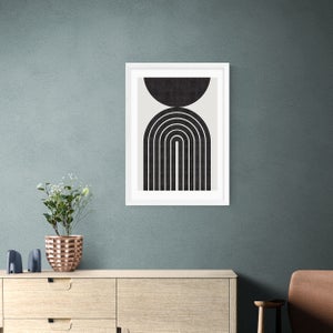 East End Prints Abstract Rainbow Circle Print