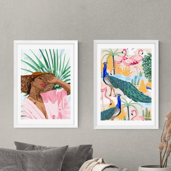 Set of 2 East End Prints Sunshine & Utopia Prints