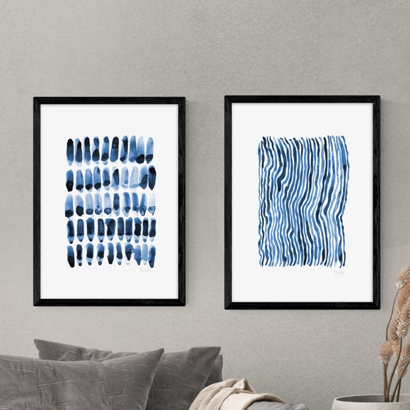 Set Of 2 East End Prints Blue Prints