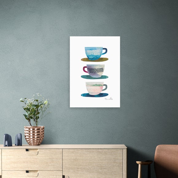 East End Prints Coffee Cups Print