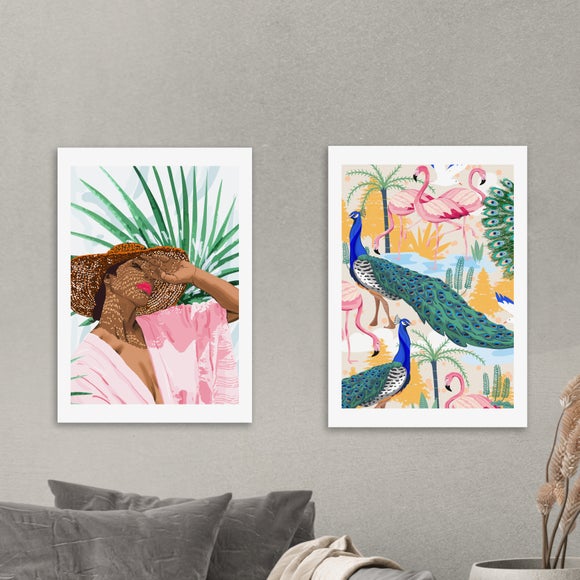 Set of 2 East End Prints Sunshine & Utopia Prints