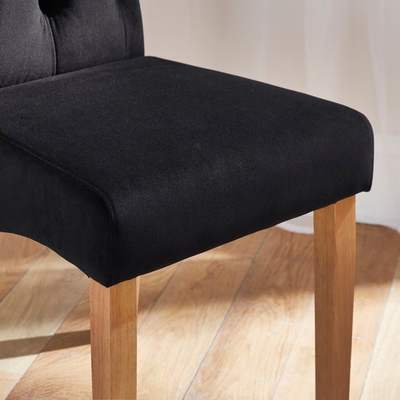 Darcy Set of 2 Velvet Dining Chairs Dunelm