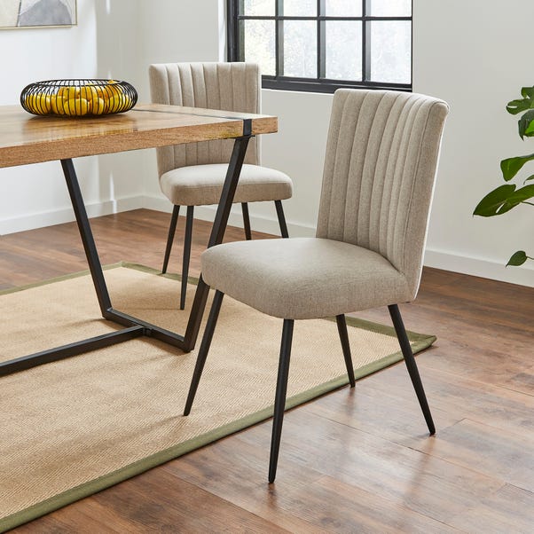 Taylor Dining Chair, Natural Fabric image 1 of 7
