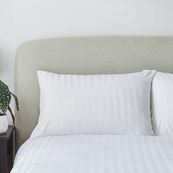 Supersoft Stripe Standard Pillowcase Pair Dunelm