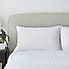 Supersoft Stripe Duvet Cover and Pillowcase Set White  undefined