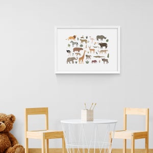 East End Prints New Safari Animals Print