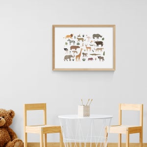East End Prints New Safari Animals Print
