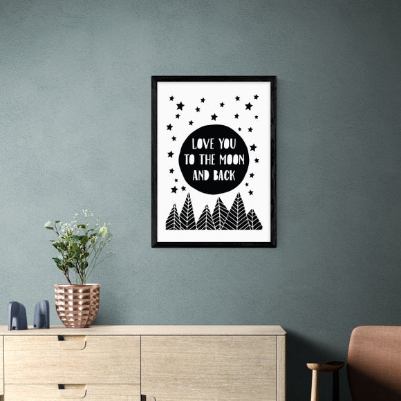 East End Prints To The Moon Print