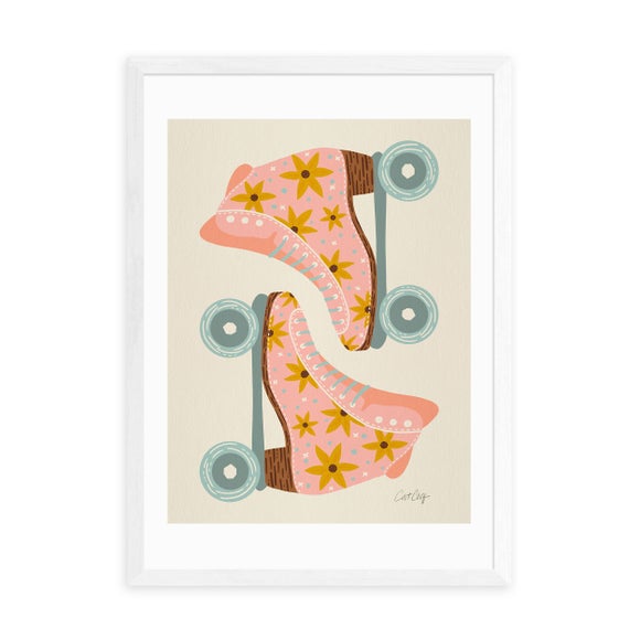 Photo 2 of East End Prints Retro Rollerskates Print Photo 2 of East End Prints Retro Rollerskates Print