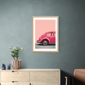 East End Prints Pink Bug Print