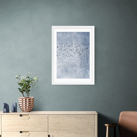 East End Prints Moving On Blue Print