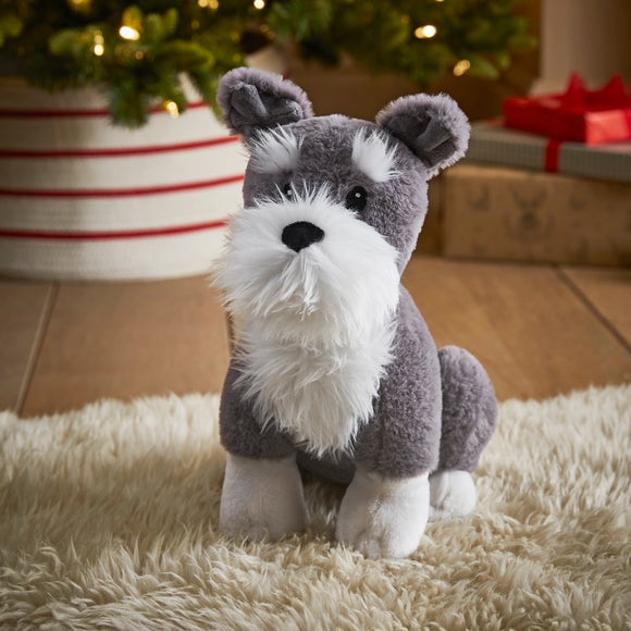 Stuffed schnauzer toy on sale