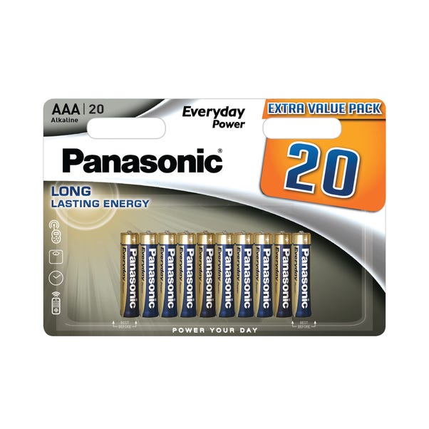 Panasonic Pack of 20 AAA Alkaline EPS Batteries image 1 of 1