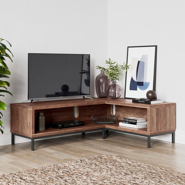 Fulton Open Corner TV Unit Pine for TVs up to 55" image 1 of 6