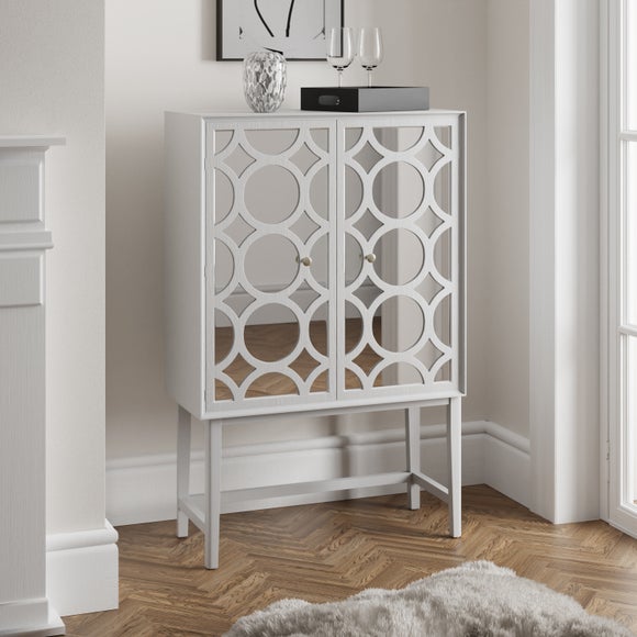 Dunelm grey store cabinet