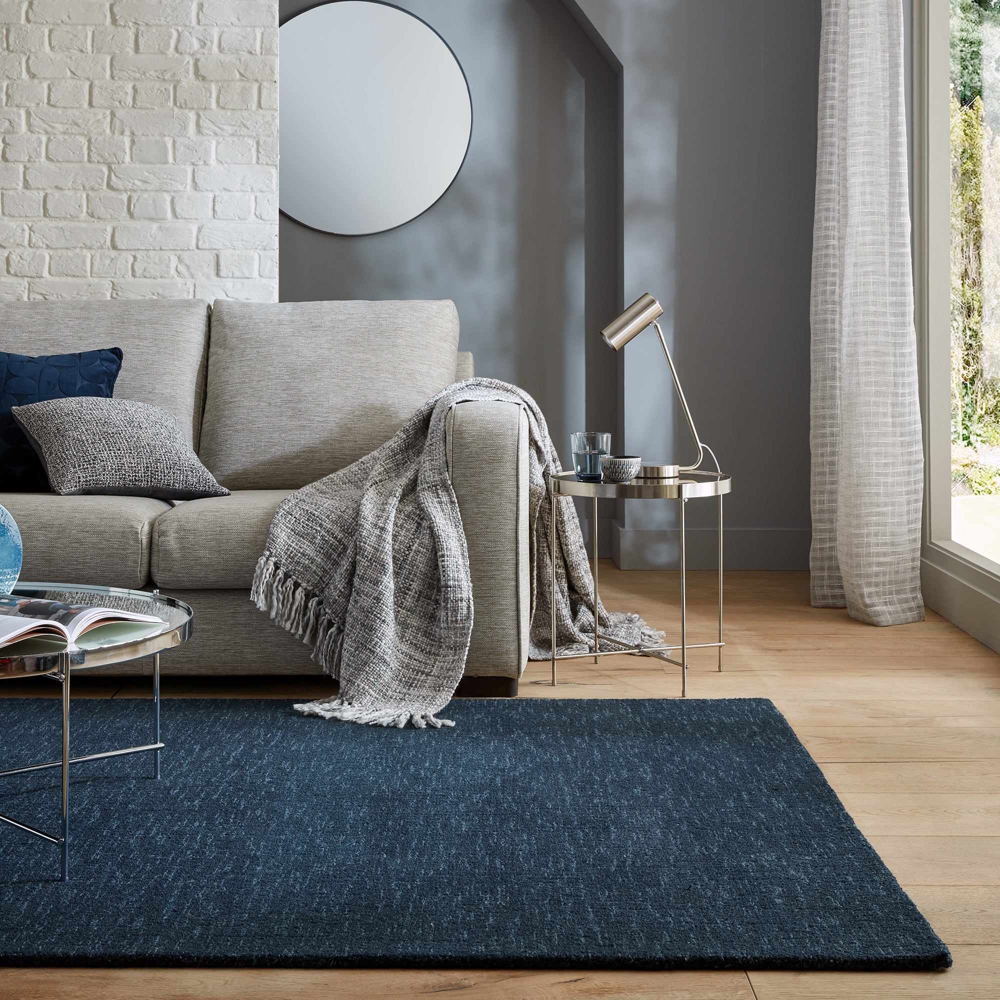 Alto Boucle Wool Rug Alto Navy