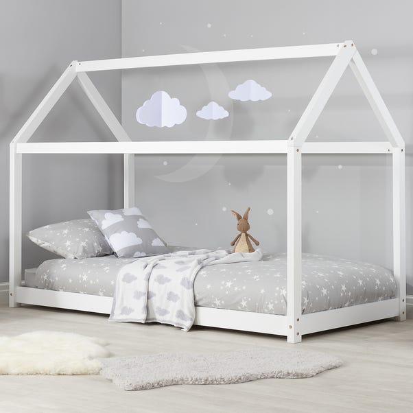 House Bed Single White