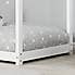 House Bed Single White