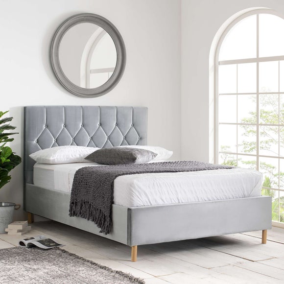 Dunelm grey double deals bed