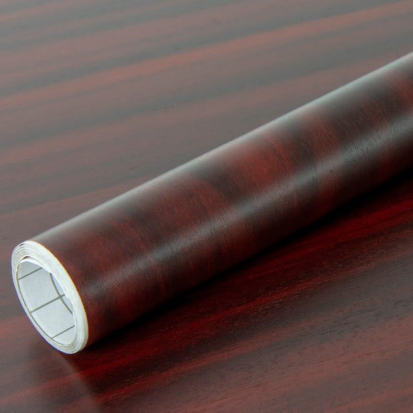 Fablon Mahogany Wood Effect Sticky Back Plastic