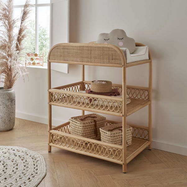CuddleCo Aria Open Changing Unit, Rattan image 1 of 5