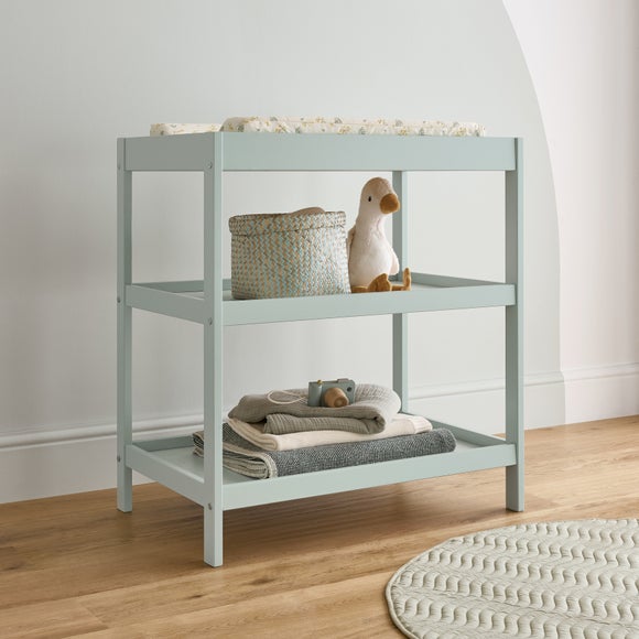 CuddleCo Nola Open Changing Unit Painted Pine Dunelm