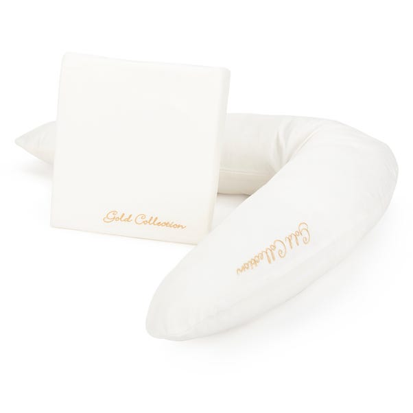 Mother&Baby Organic Cotton Side Sleeper V-Shape Pregnancy Support Pillow & Wedge Set image 1 of 3
