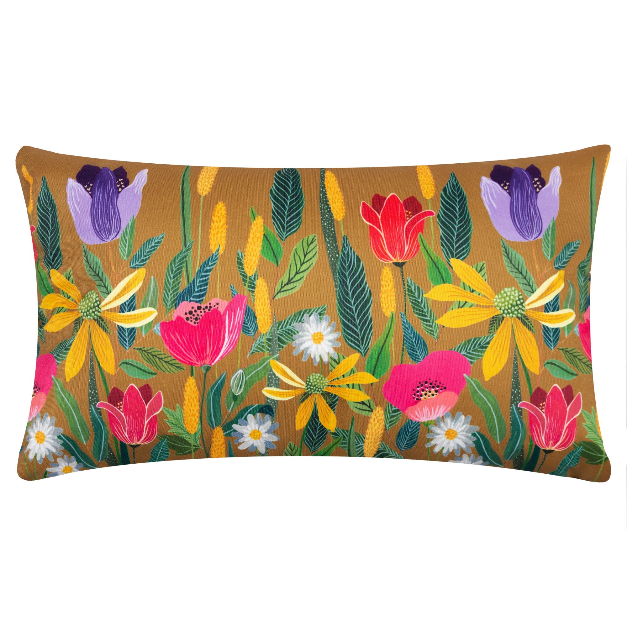 Wylder Nature House Of Bloom Celandine Outdoor Boudoir Cushion