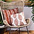Paoletti Kalindi Stripe Large Outdoor Cushion Terracotta