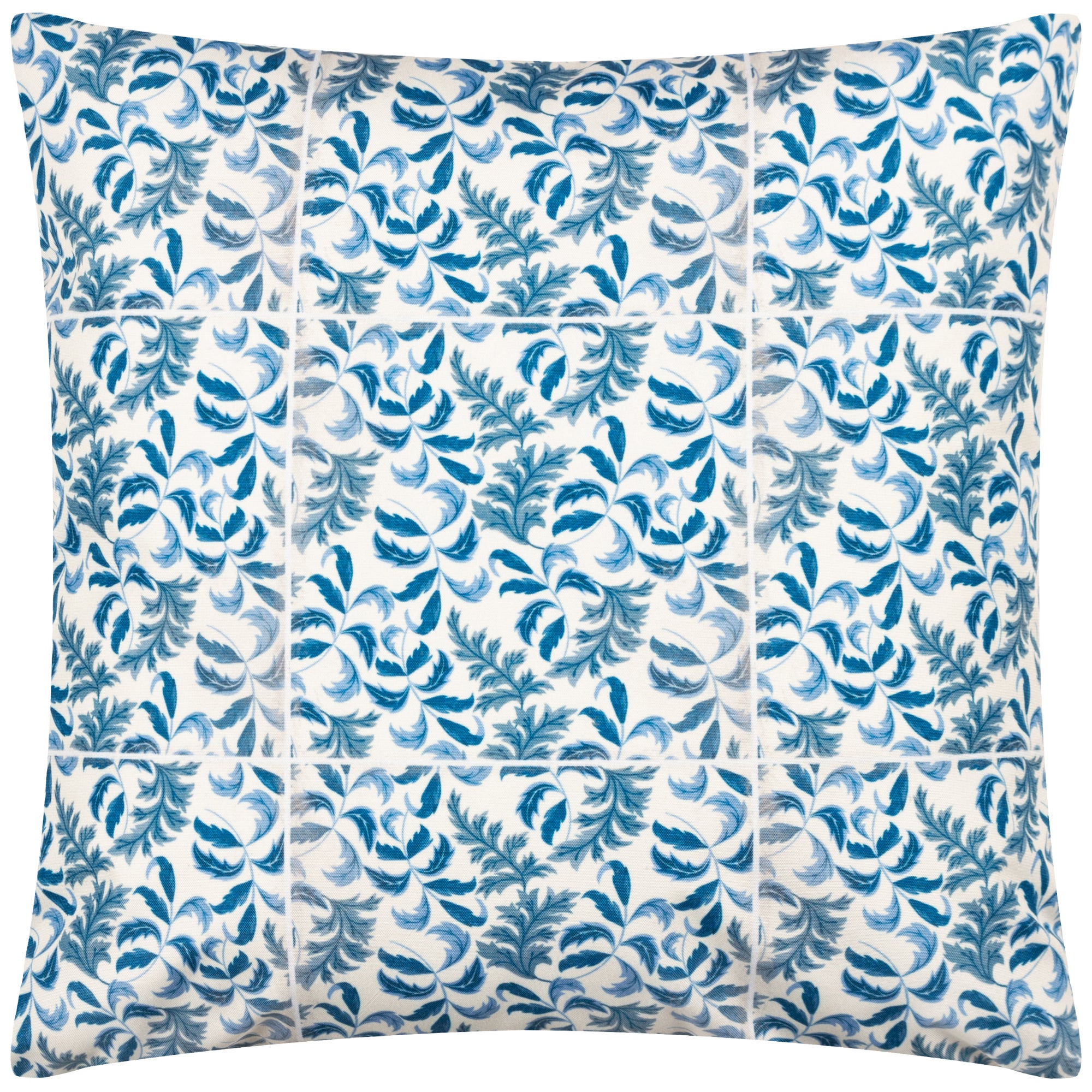 Paoletti Minton Tiles Large Outdoor Cushion Blue