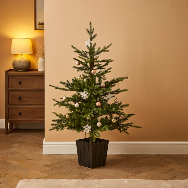 1.3m Pre Lit 80 LED Potted Christmas Tree image 1 of 6
