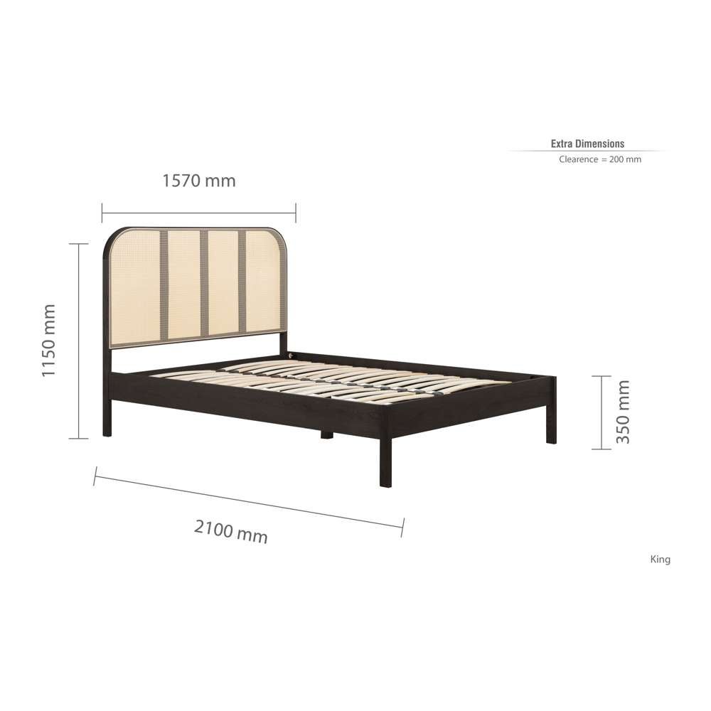 Margot Rattan Bed | Dunelm