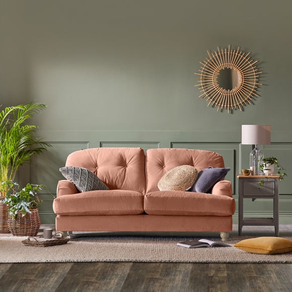 Two seater on sale sofa pink