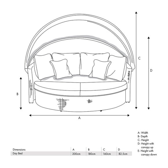 Bermuda Rattan Outdoor Day Bed Dunelm