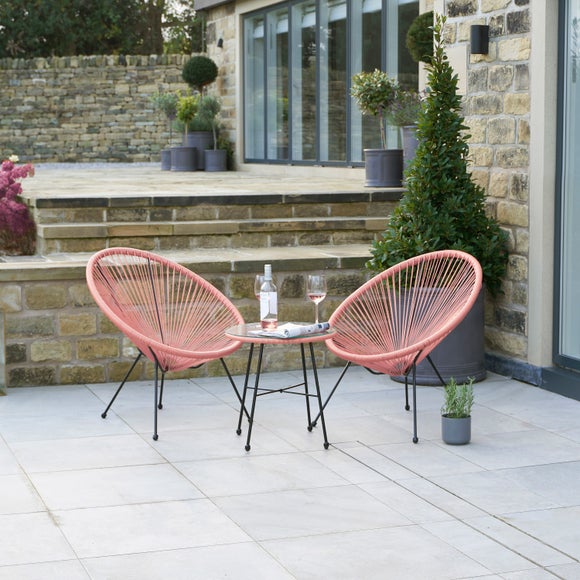 Bright coloured store bistro set