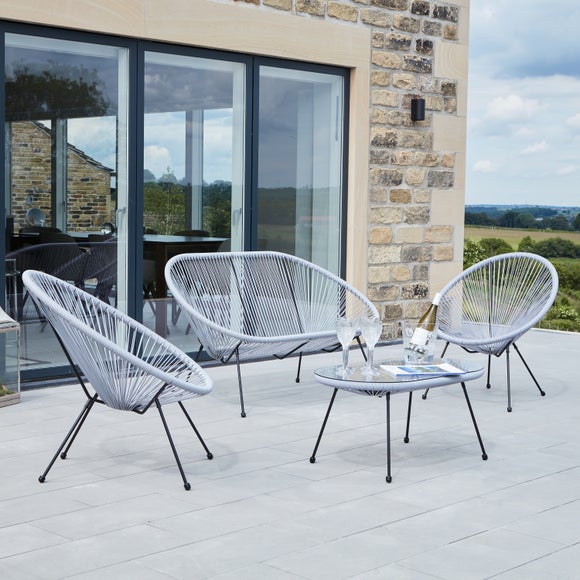 Rio 4 Piece Rattan Seating Set Dunelm