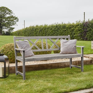 Cambridge 3 Seater Acacia Wood Bench