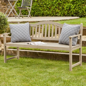 Richmond Acacia Wood Bench With Pop Up Table