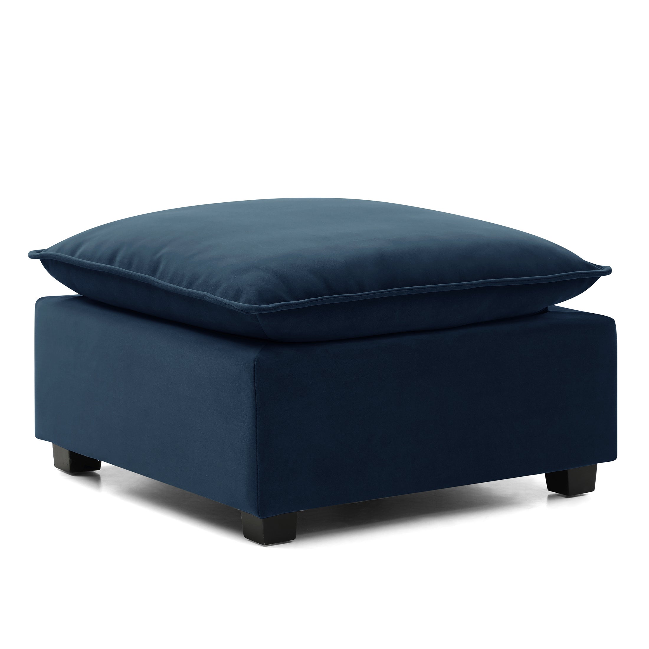 Moda Velvet Modular Ottoman Moda Velvet Navy