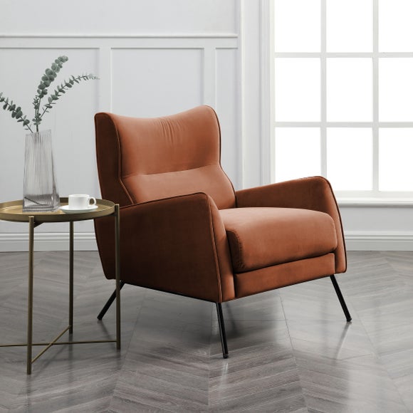 Orange Armchairs Burnt Orange Dunelm