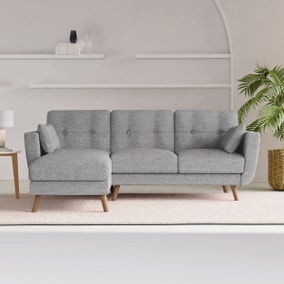 Bobby Linen Corner sofa bed