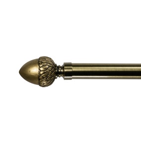 Acorn Finial Pair Antique Brass