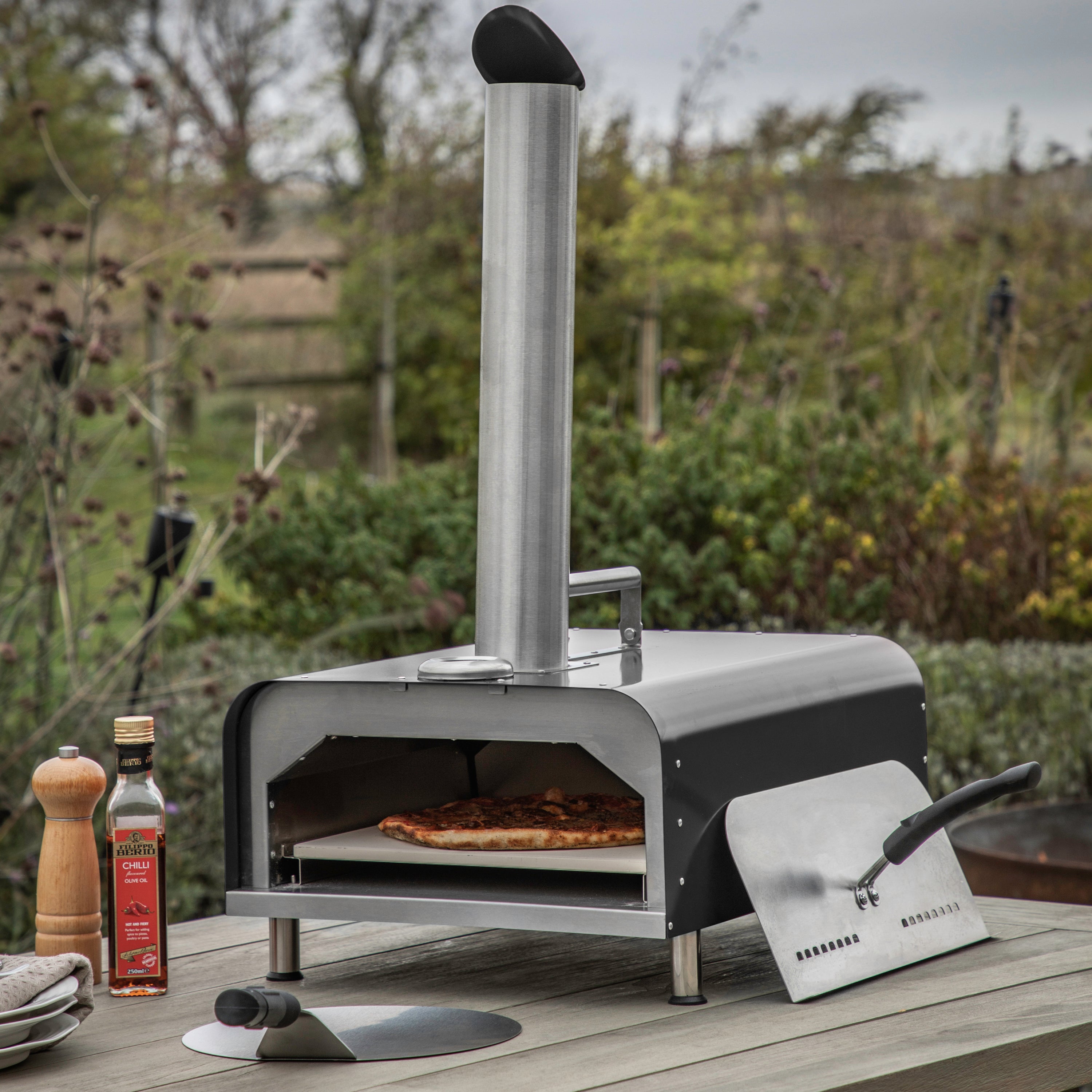 Marshaw Pellet Pizza Oven Stainless Steel