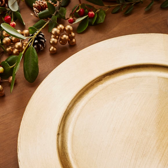 Set of 4 Charger Plates Dunelm