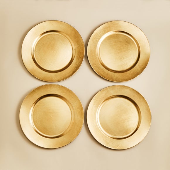 Set of 4 Charger Plates Dunelm