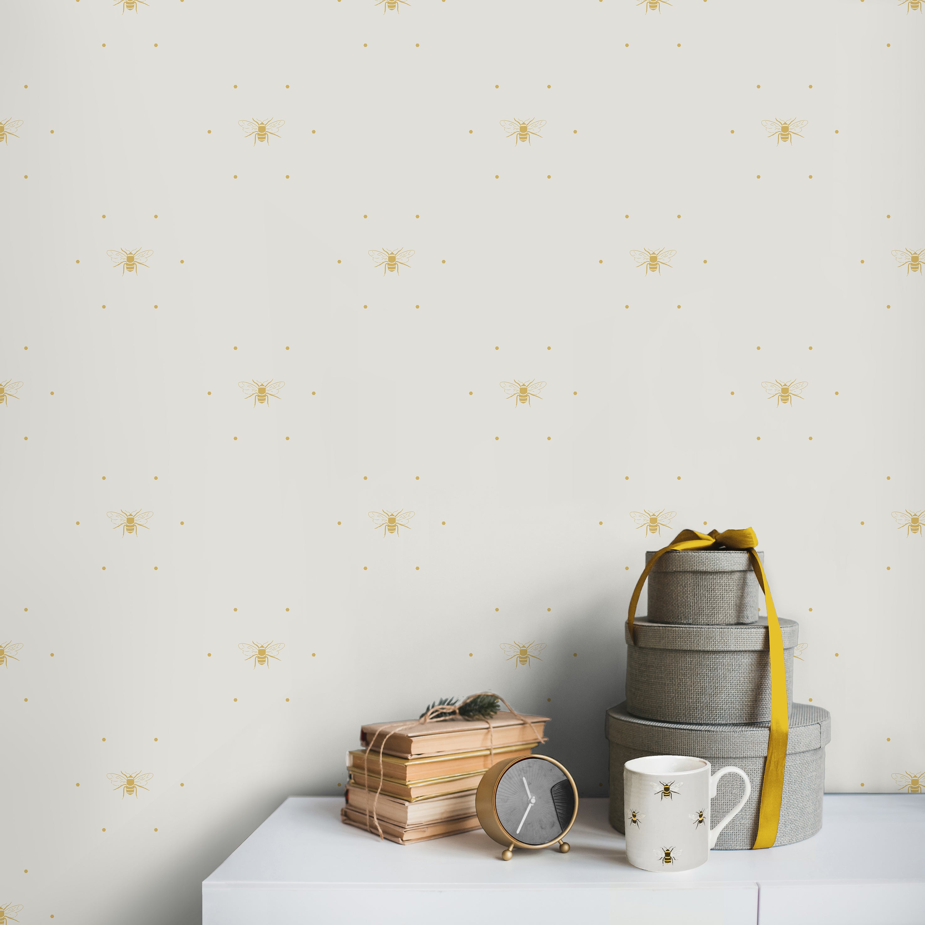 Sophie Allport Bees Silhouette Wallpaper