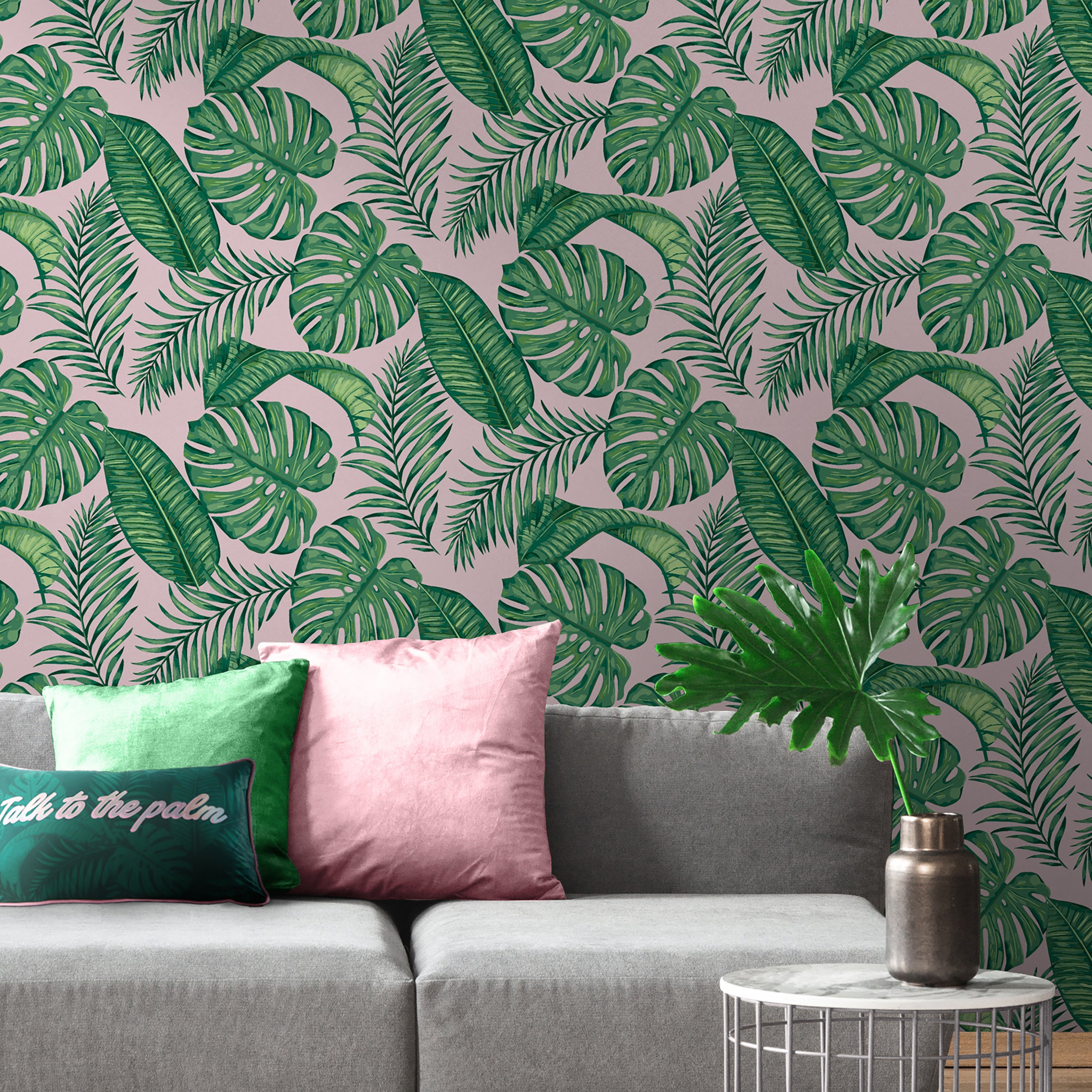 Skinny Dip Dominica Wallpaper Dominica Pink And Green